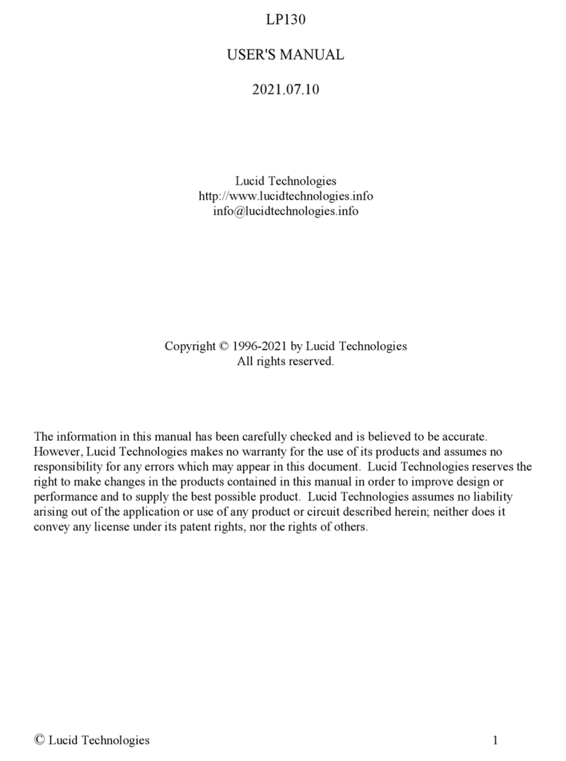 Lucid Technologies LP130 user manual