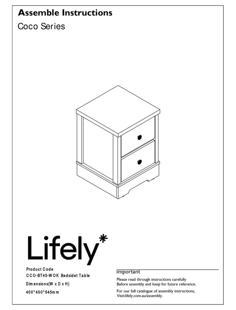 Lifely Coco Series Assemble instructions Lifely Coco Series Assemble instructions