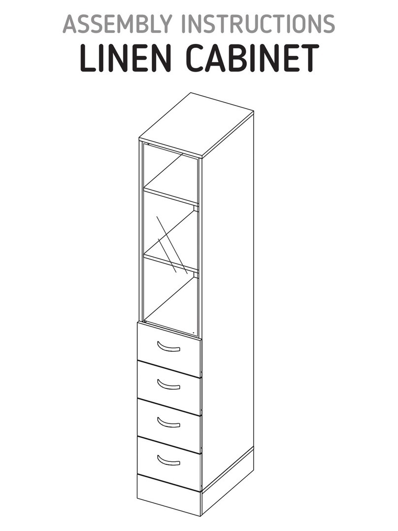 TUHOME Furniture LINEN CABINET Assembly instructions TUHOME Furniture LINEN CABINET Assembly instructions