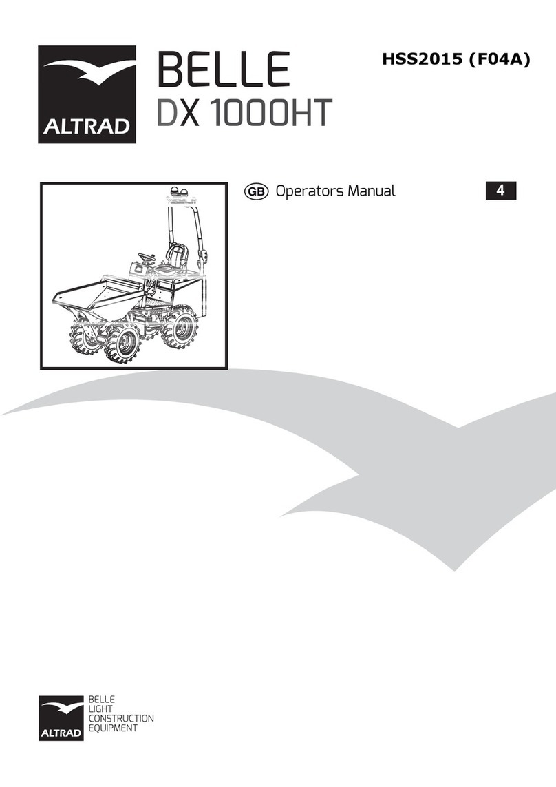 Altrad Belle DX 1000HT Operator's manual