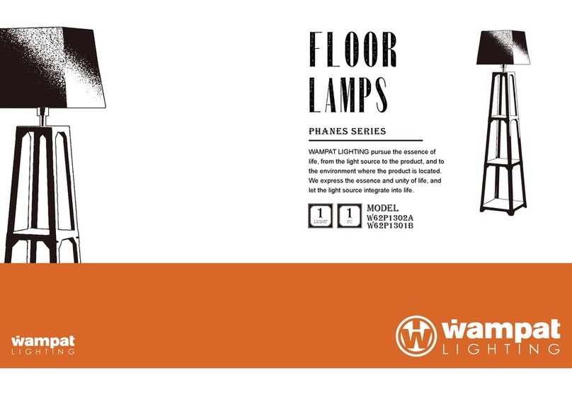 Wampat PHANES W62P1302A Assembly/installation instructions Wampat PHANES W62P1302A Assembly/installation instructions