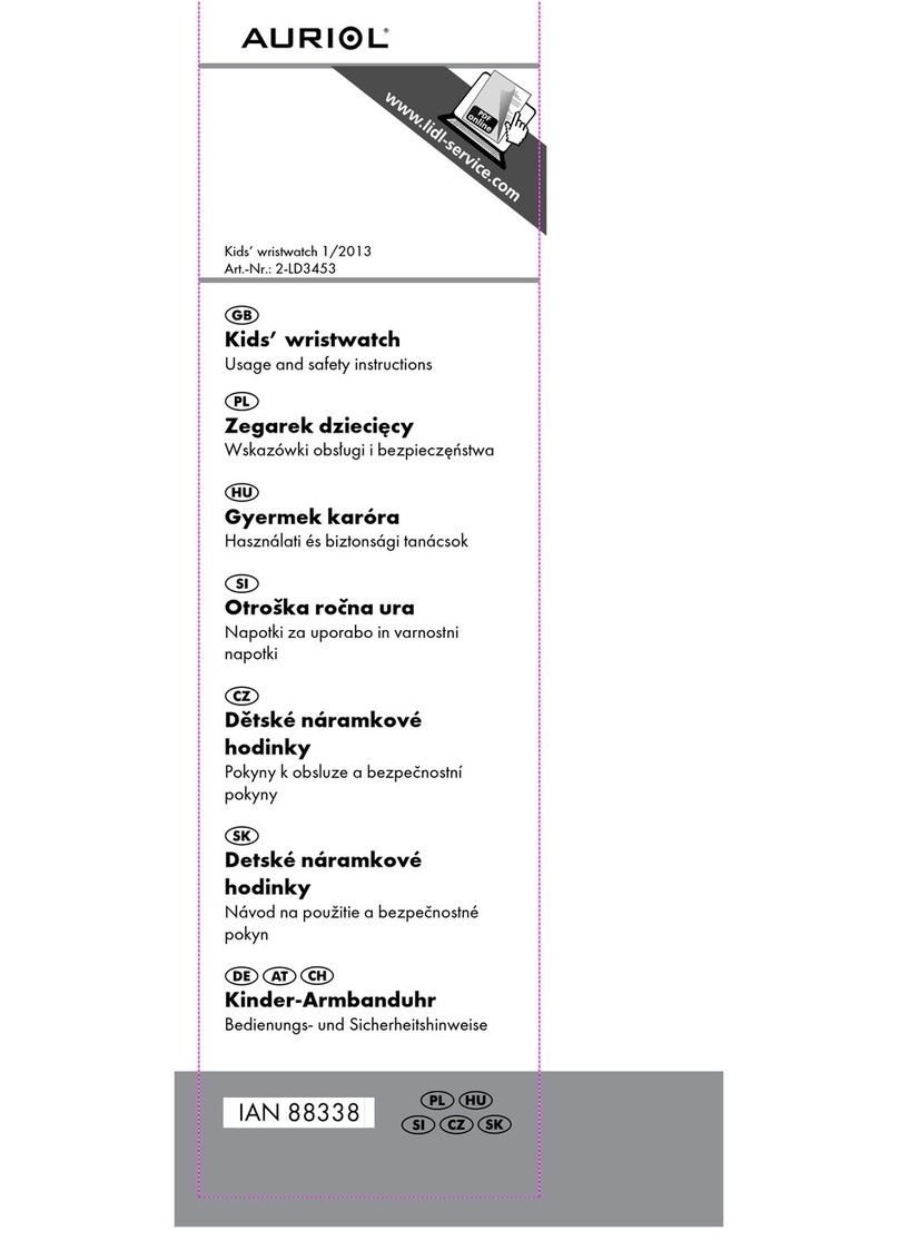 Auriol 2-LD3453 Usage and safety instructions