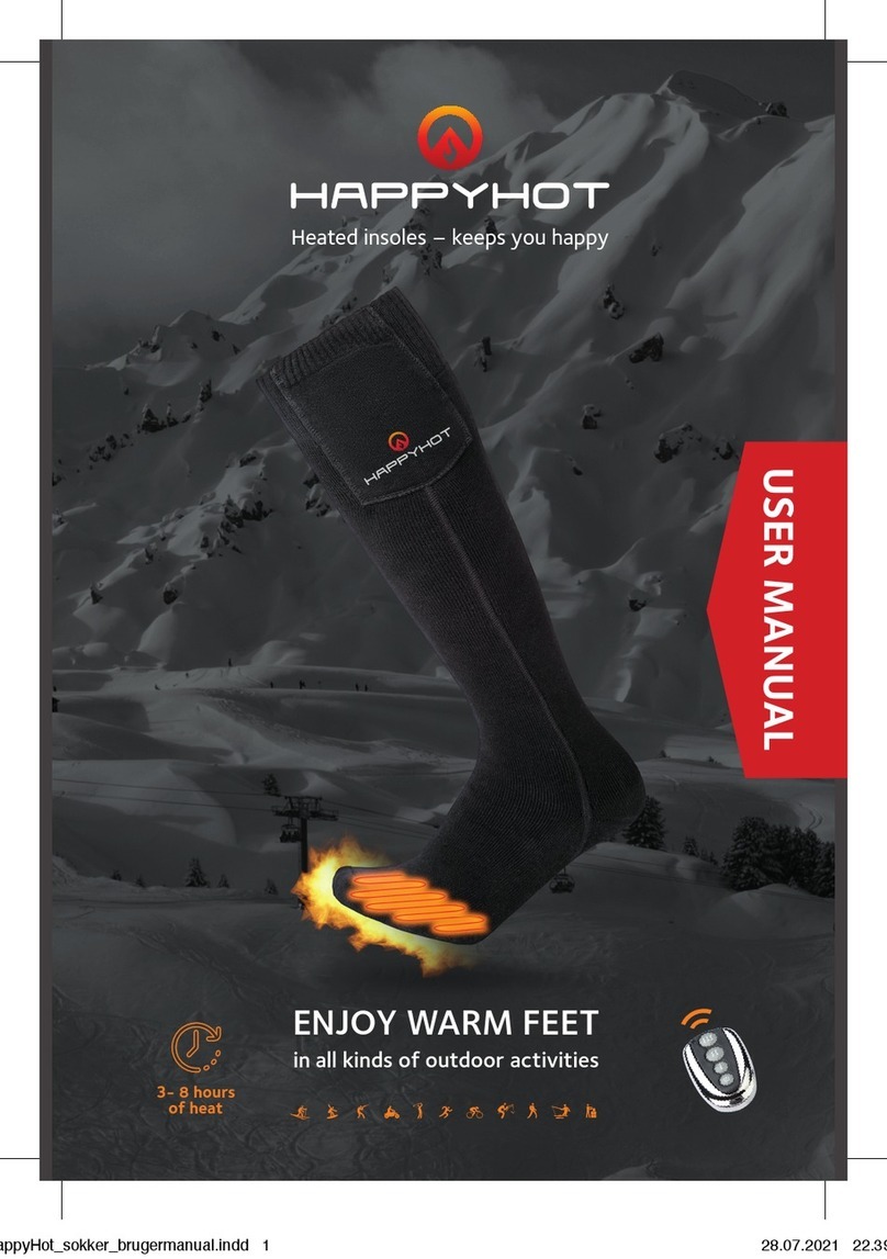 Happyhot HEATED SOCKS user manual