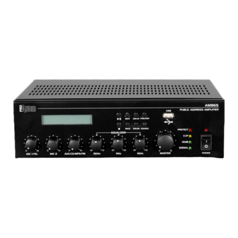ProAudio AM865 User manual ProAudio AM865 User manual