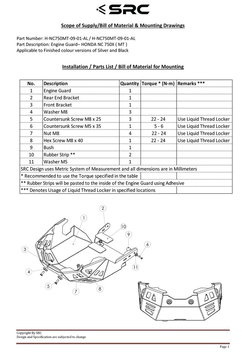 SRC H-NC750MT-09-01-AL manual