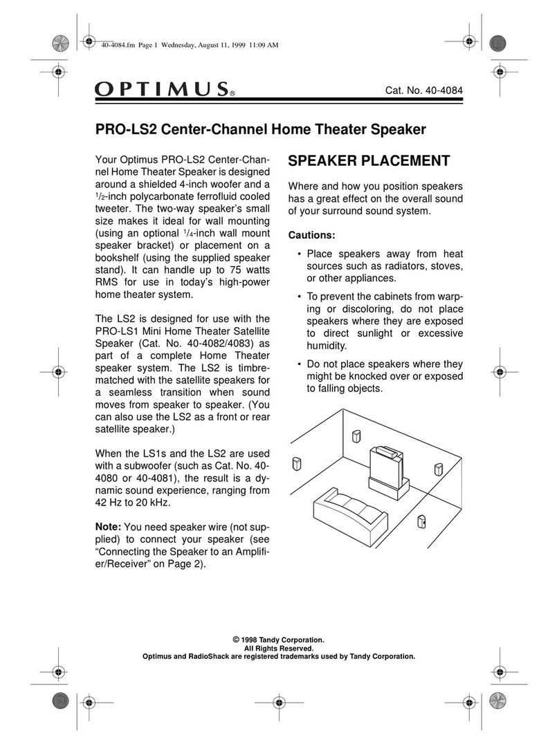 Optimus PRO-LS2 User manual