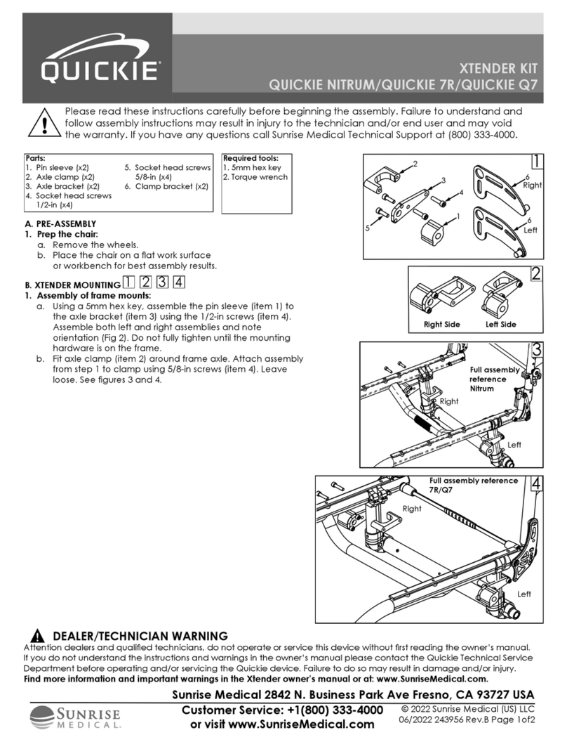 Sunrise Medical Quickie Xtender User manual