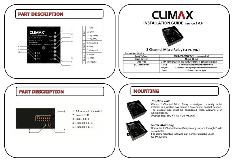 Climax CL-PK-MR2 installation guide