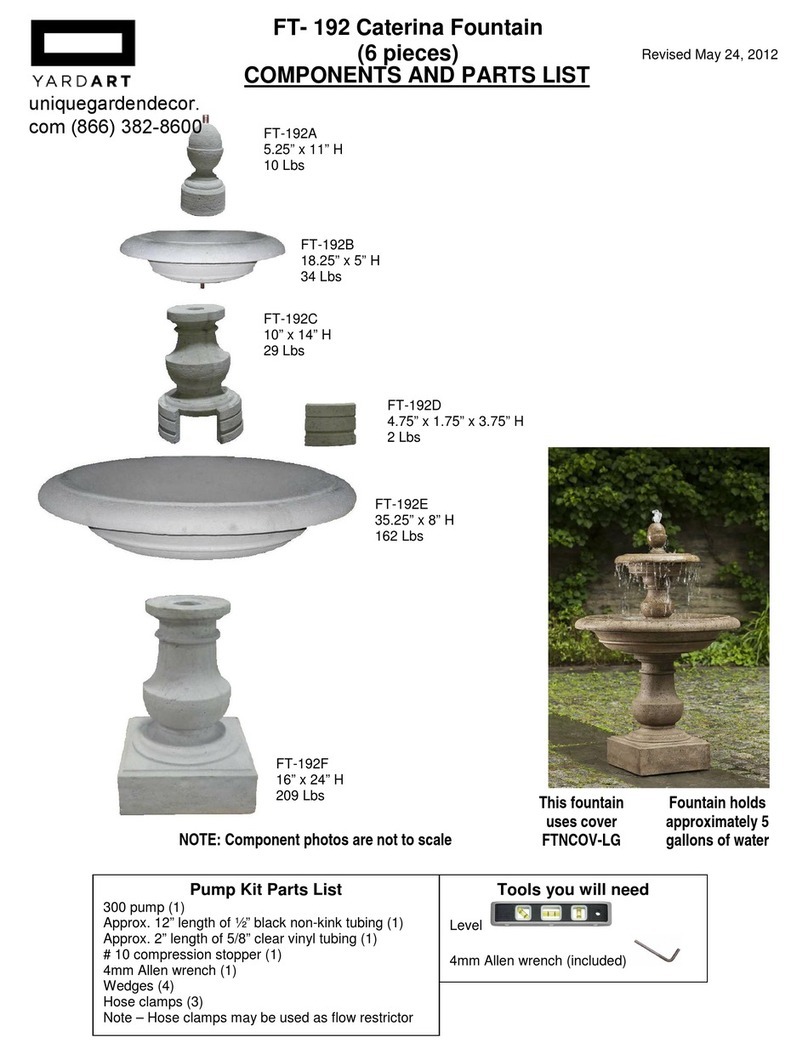 YARDART Caterina User manual