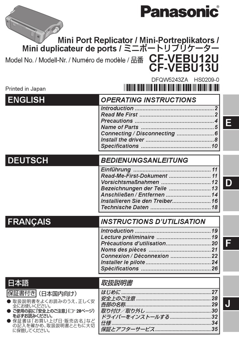 Panasonic CF-VEBU12U User manual