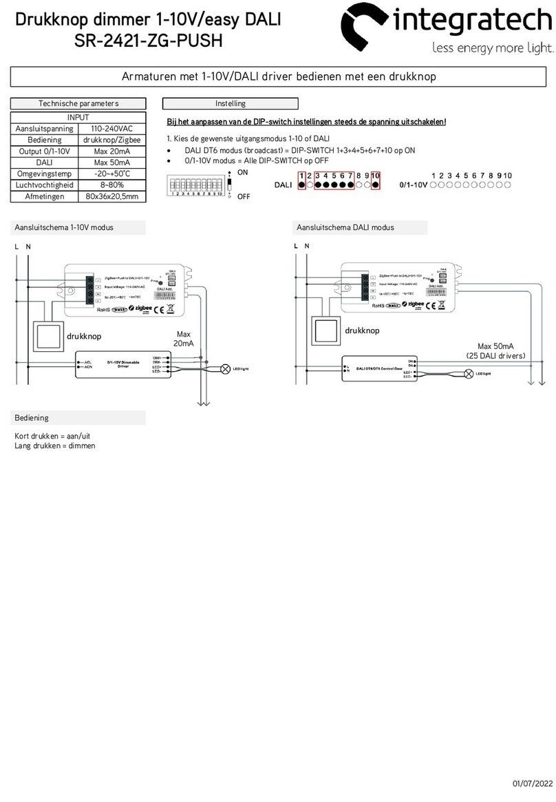 Integratech SR-2421-ZG-PUSH manual