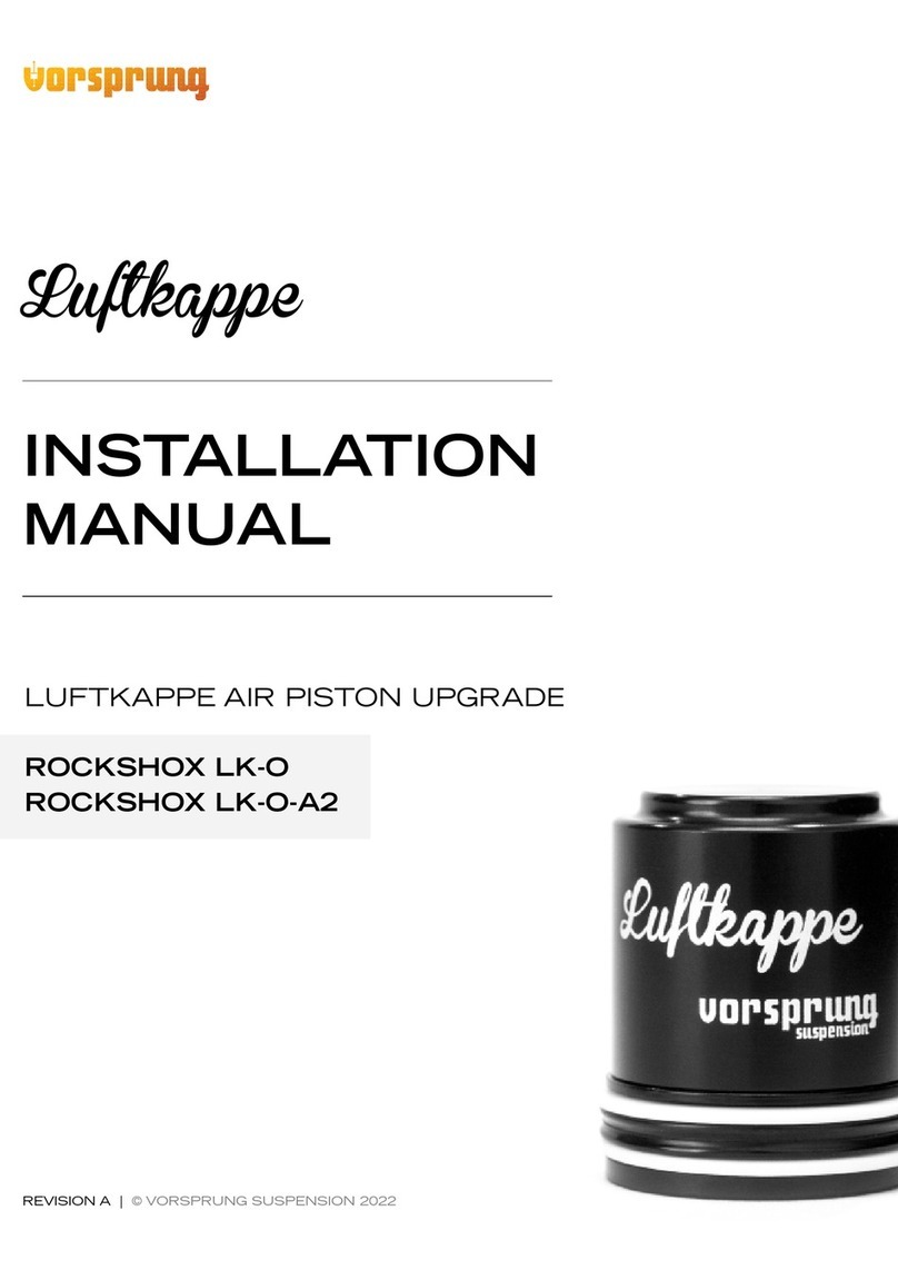 Vorsprung Luftkappe Rockshox LK-O installation manual