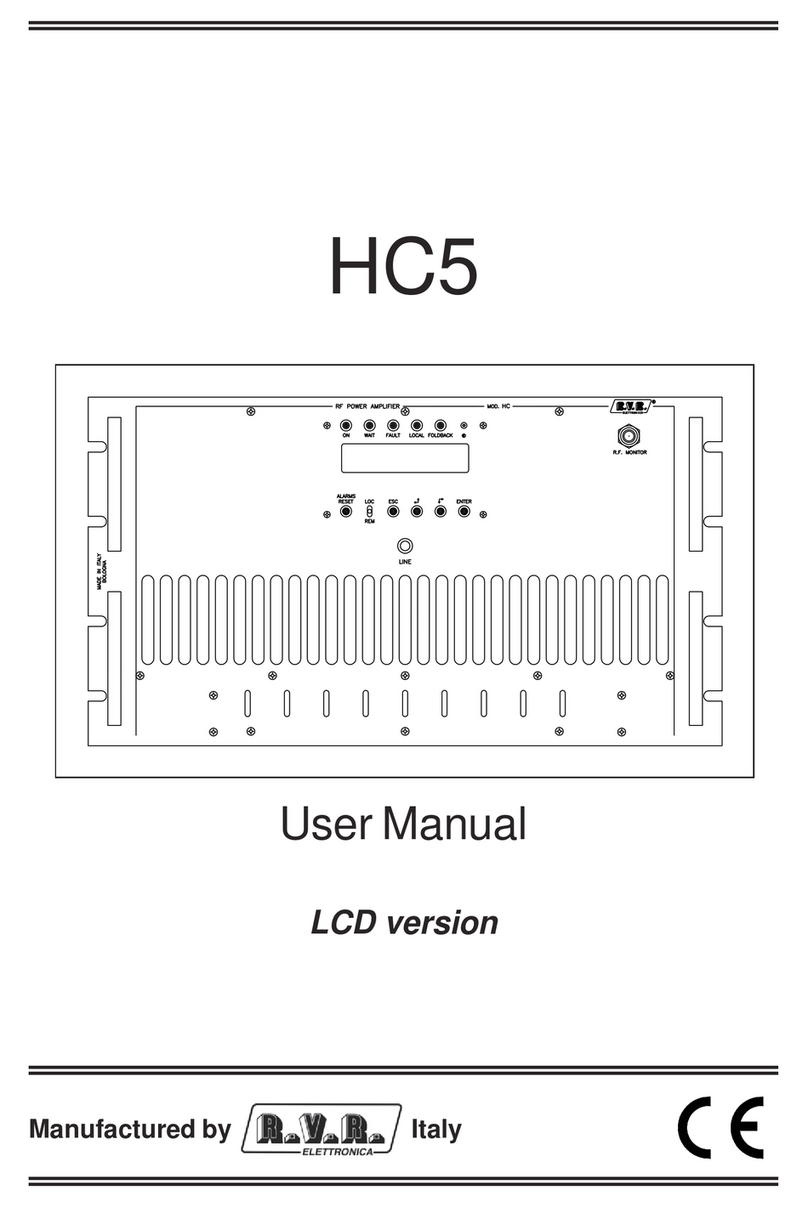 R.V.R. Elettronica HC5 user manual