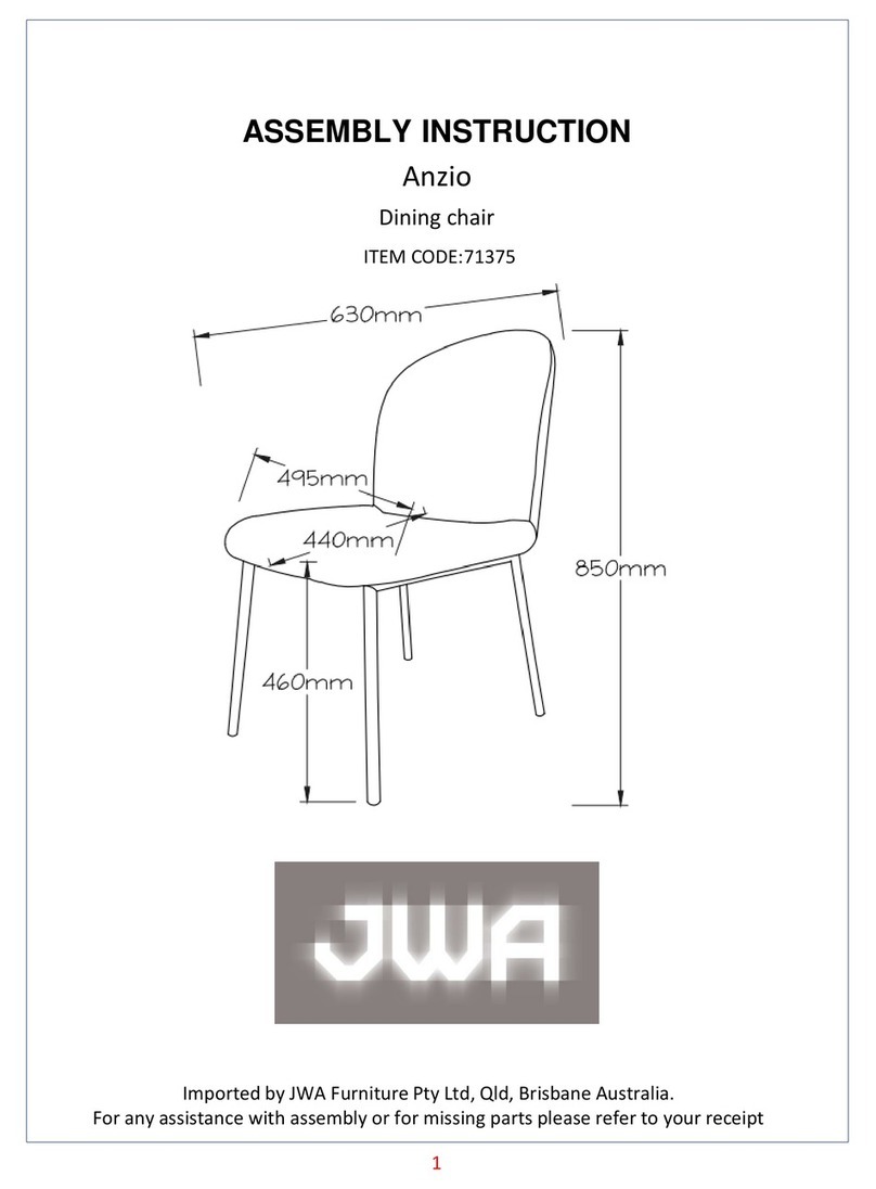 JWA Anzio 71375 Assembly instruction