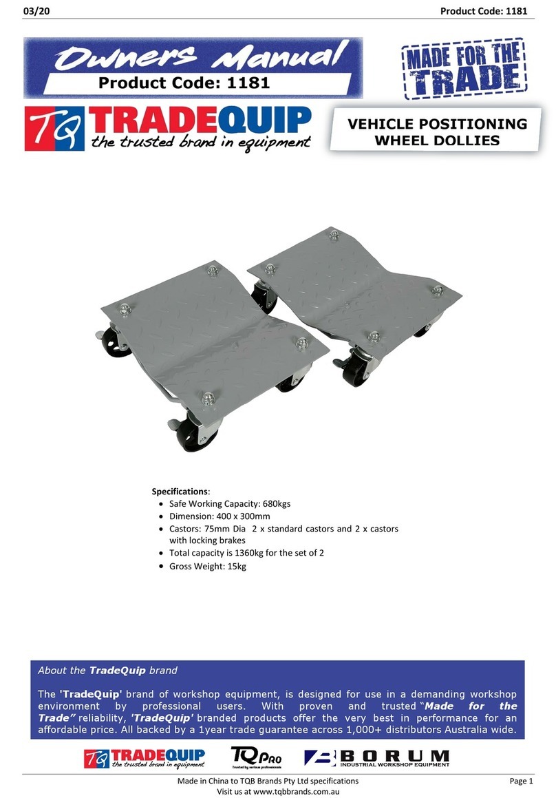 TradeQuip 1181 owner's manual
