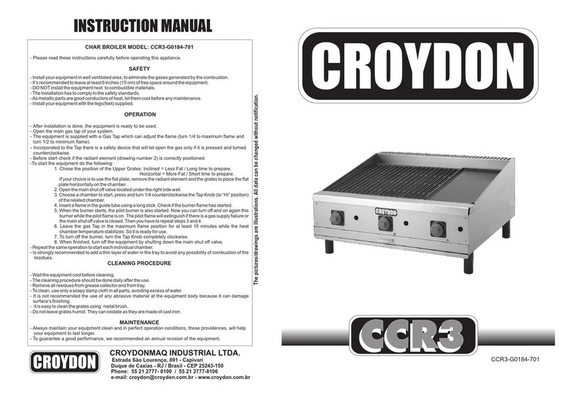 croydon CCR3-G0184-701 instruction manual