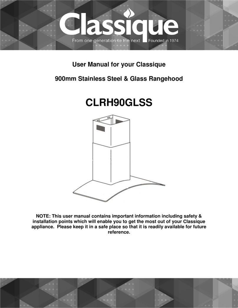 Classique CLRH90GLSS User manual Classique CLRH90GLSS User manual