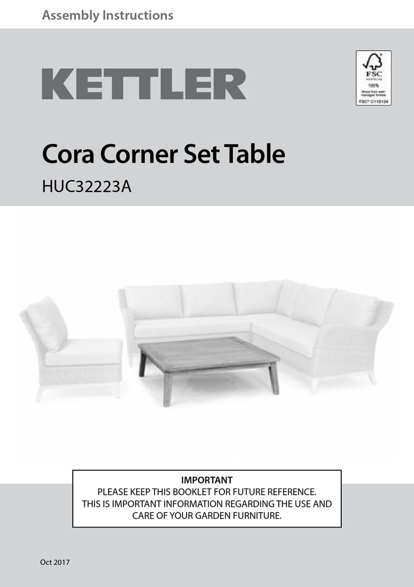 Kettler Cora HUC32223A Assembly instructions Kettler Cora HUC32223A Assembly instructions