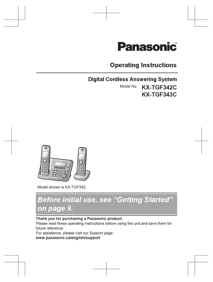 Panasonic KX-TGF342C operating instructions