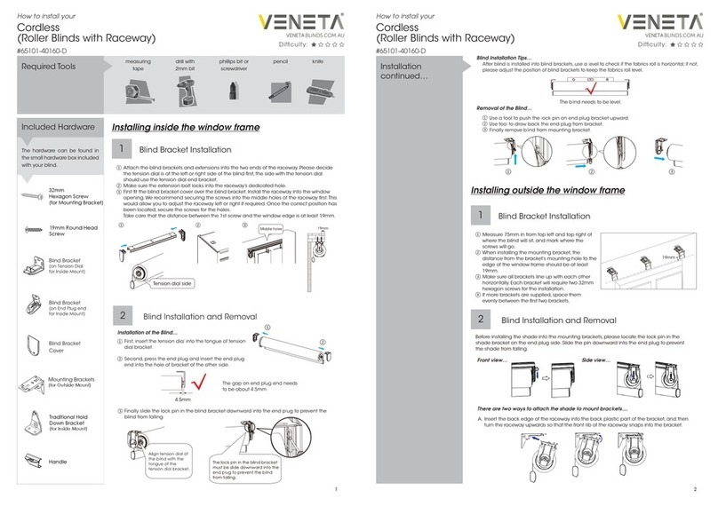VENETA 65101-40160-D Instruction sheet VENETA 65101-40160-D Instruction sheet