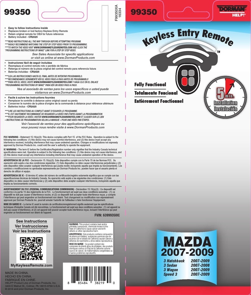 Dorman 99350 instructions