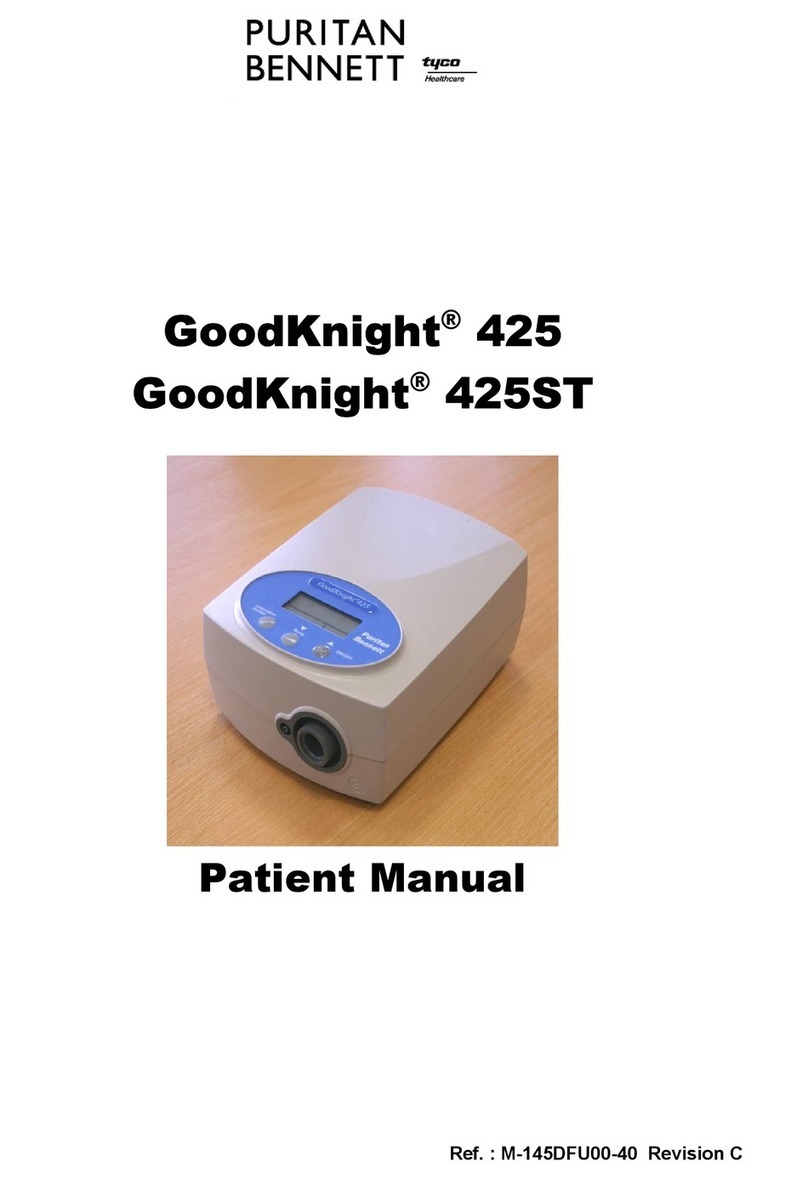 Tyco Puritan Bennett GoodKnight 425 Patient manual Tyco Puritan Bennett GoodKnight 425 Patient manual