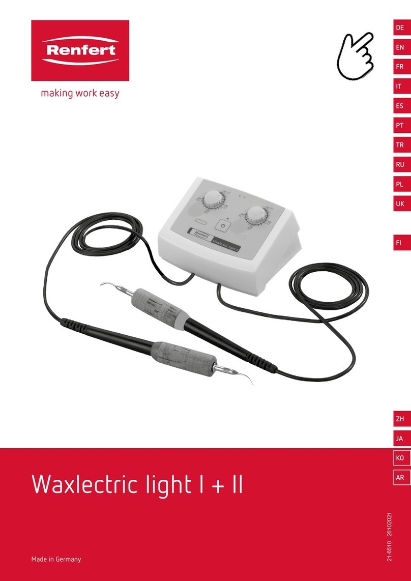 Renfert Waxlectric light I User manual