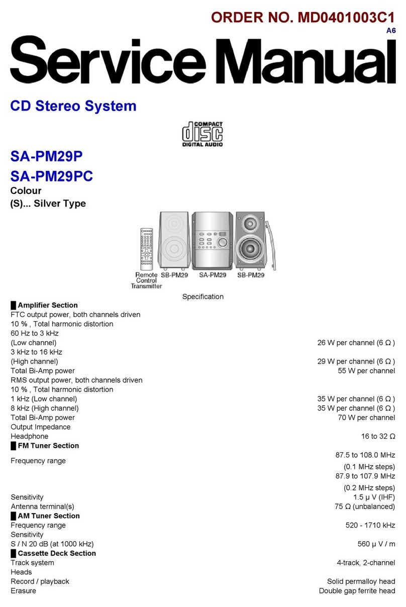 Panasonic SA-PM29P User manual