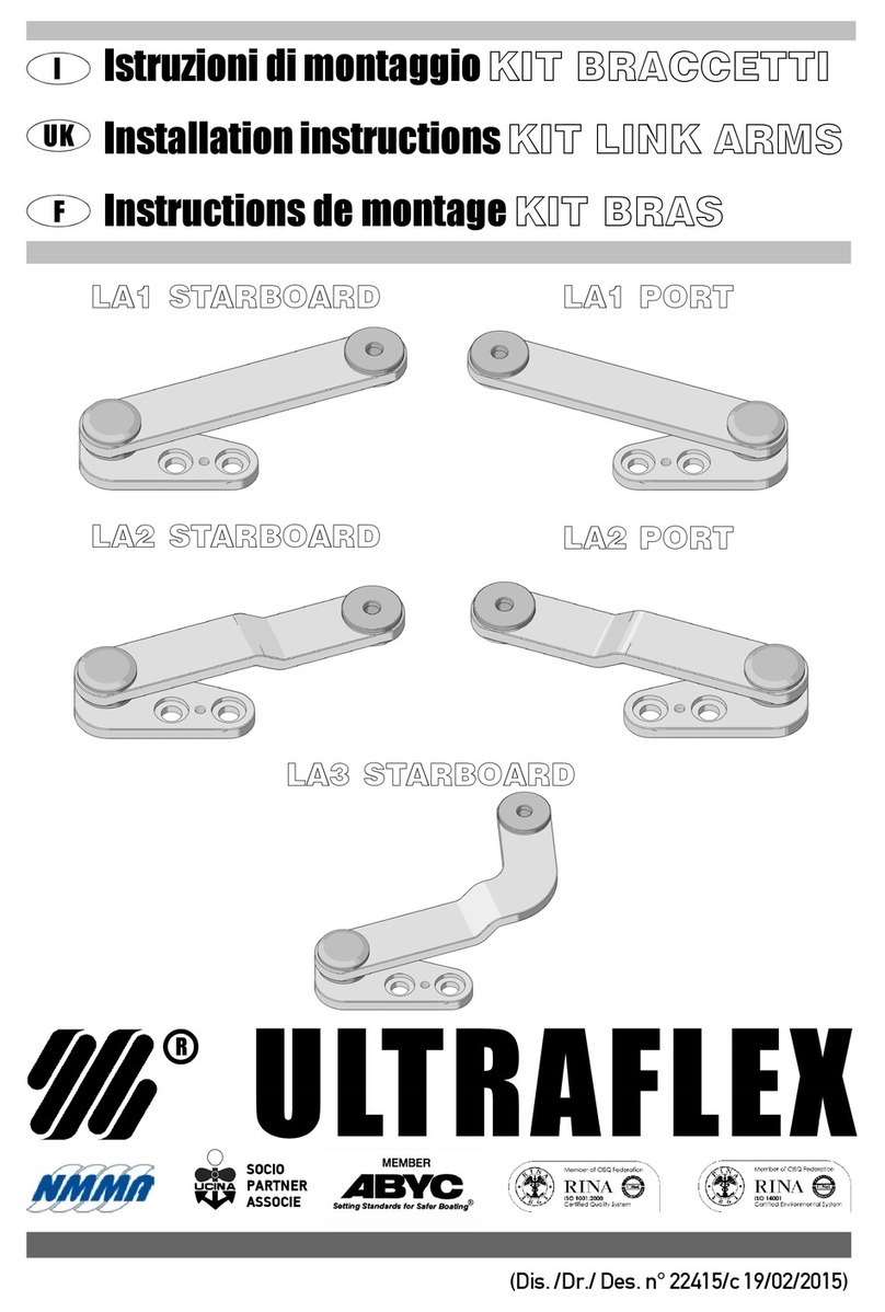 Ultraflex LA1 STARBOARD installation instructions