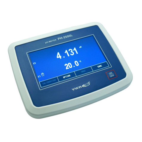 VWR avantor PH-2500L User manual