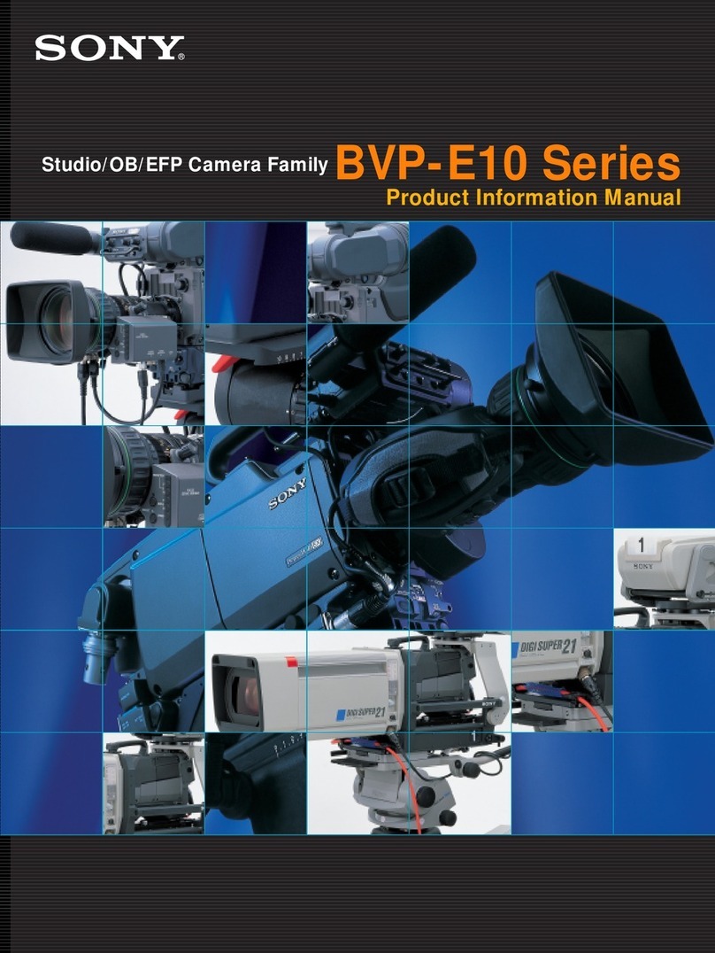 Sony BVP-E10 Series Dimensional drawing