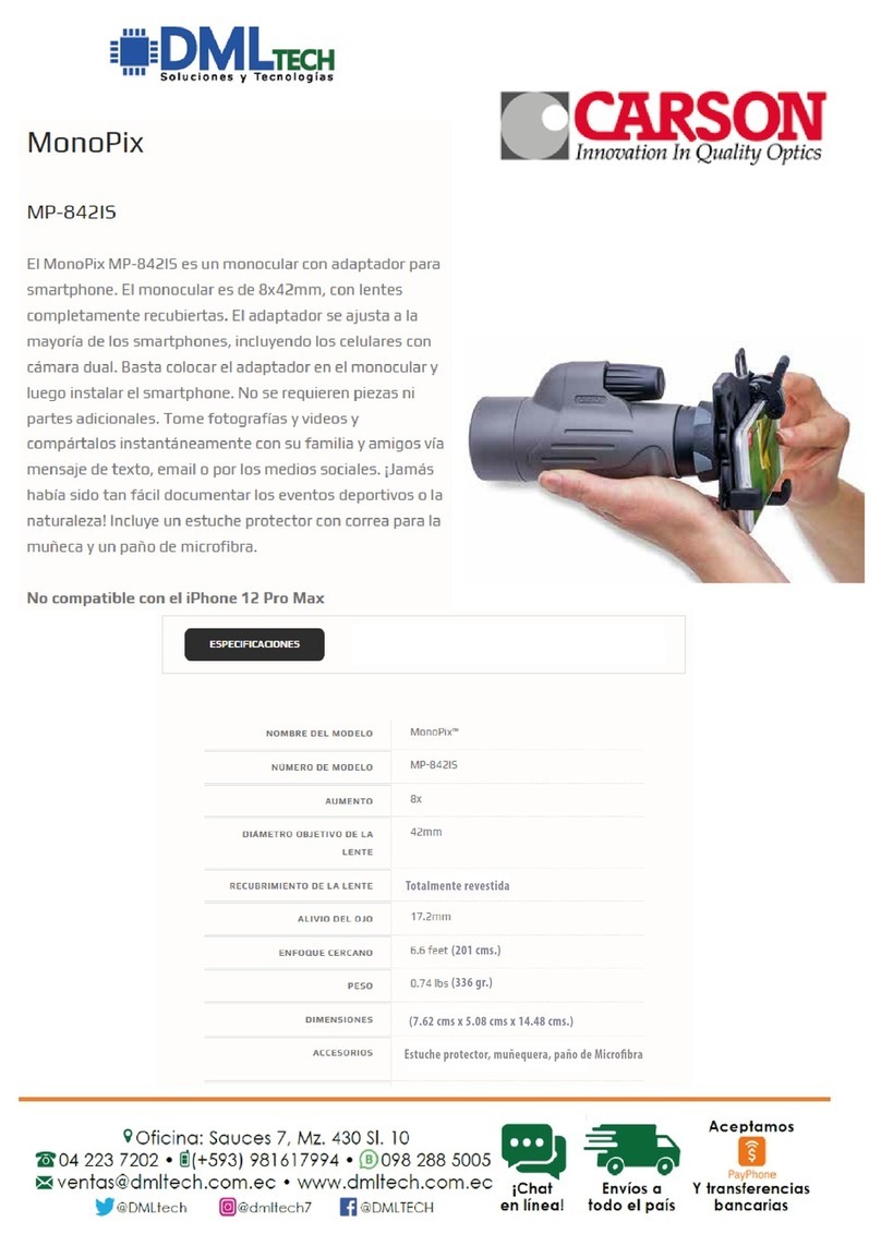 Carson Monopix MP-842 IS Instructions for use Carson Monopix MP-842 IS Instructions for use