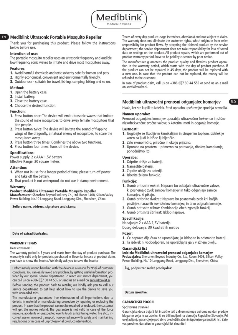 Mediblink M001 quick start guide