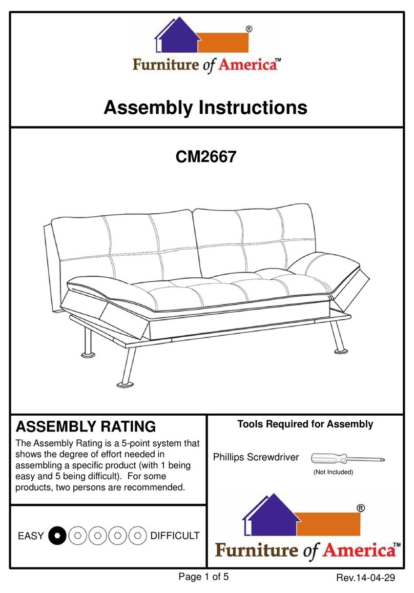 Furniture of America CM2667 Assembly instructions