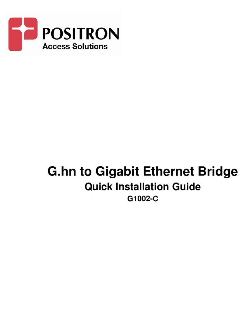 Positron G1002-C Quick installation guide Positron G1002-C Quick installation guide