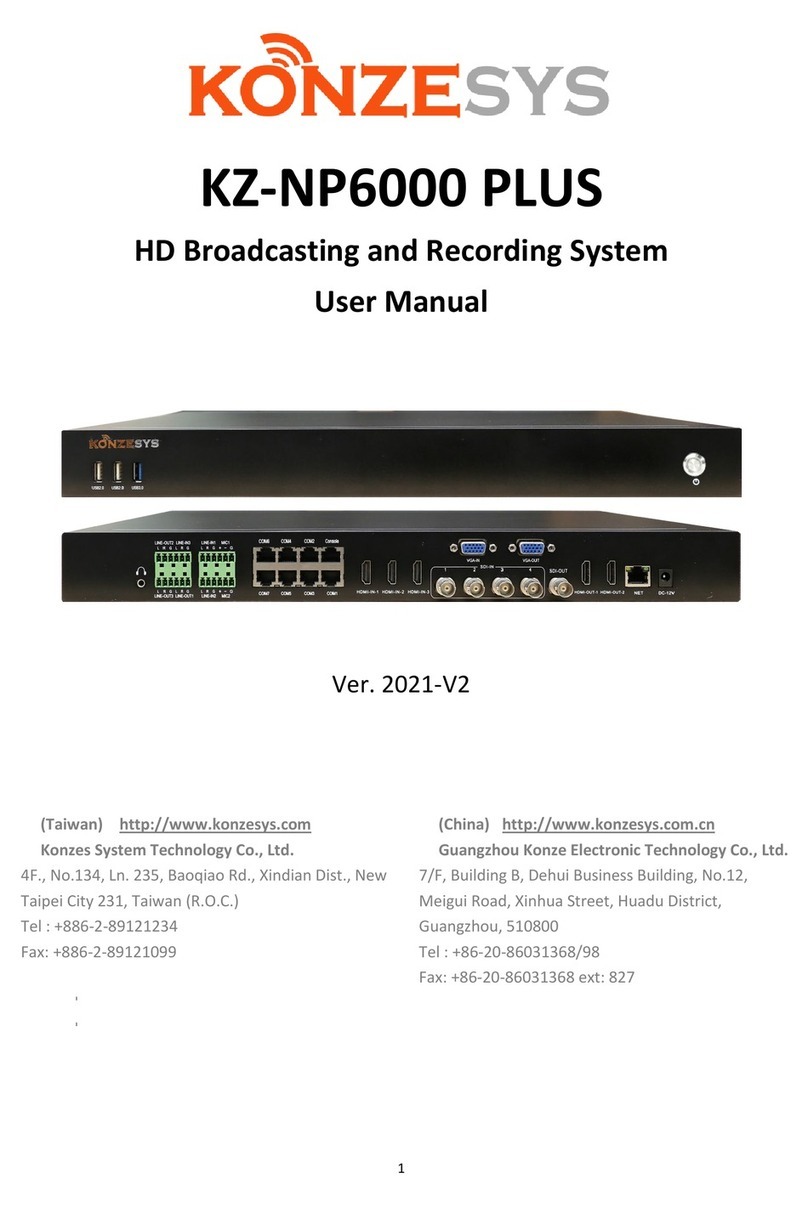 KonzeSys KZ-NP6000 PLUS user manual