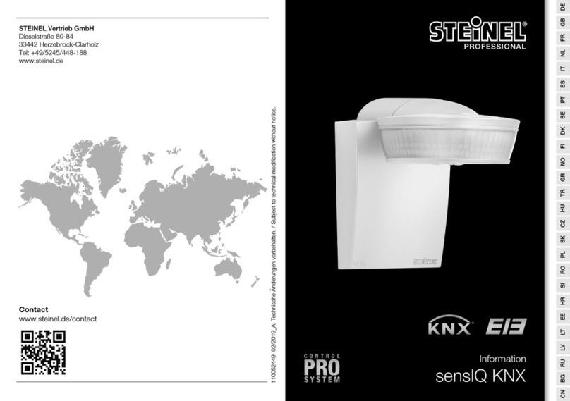 STEINEL PROFESSIONAL sensIQ KNX User manual STEINEL PROFESSIONAL sensIQ KNX User manual