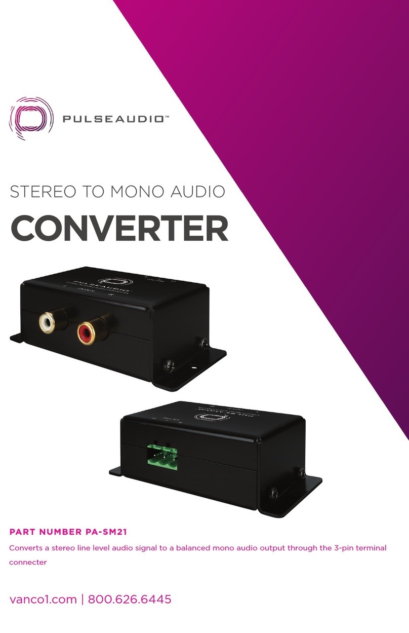 PulseAudio PA-SM21 quick start guide