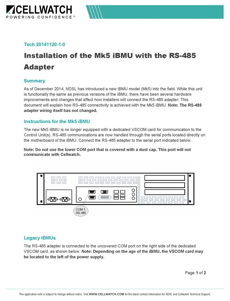 Cellwatch Mk5 iBMU Installation