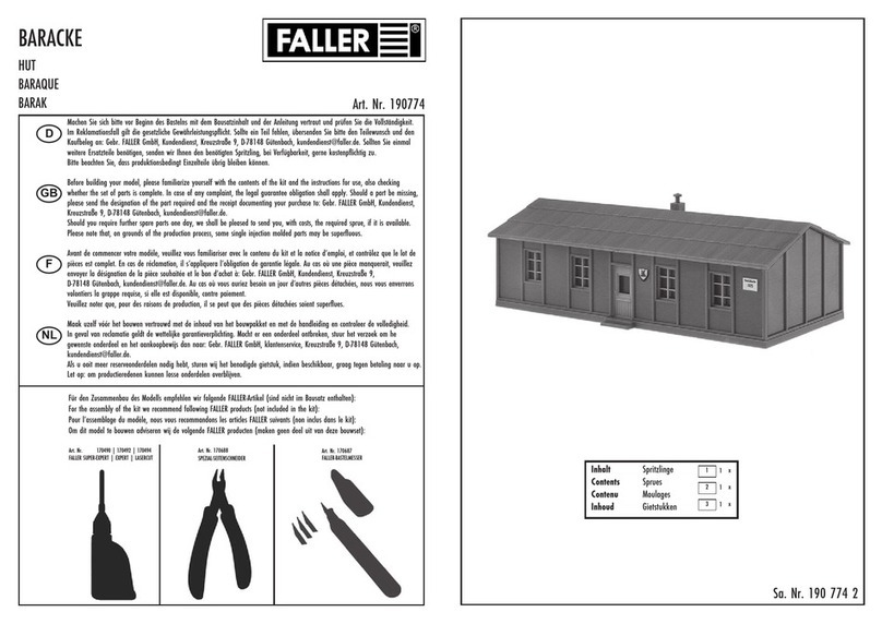 Faller 190774 User manual
