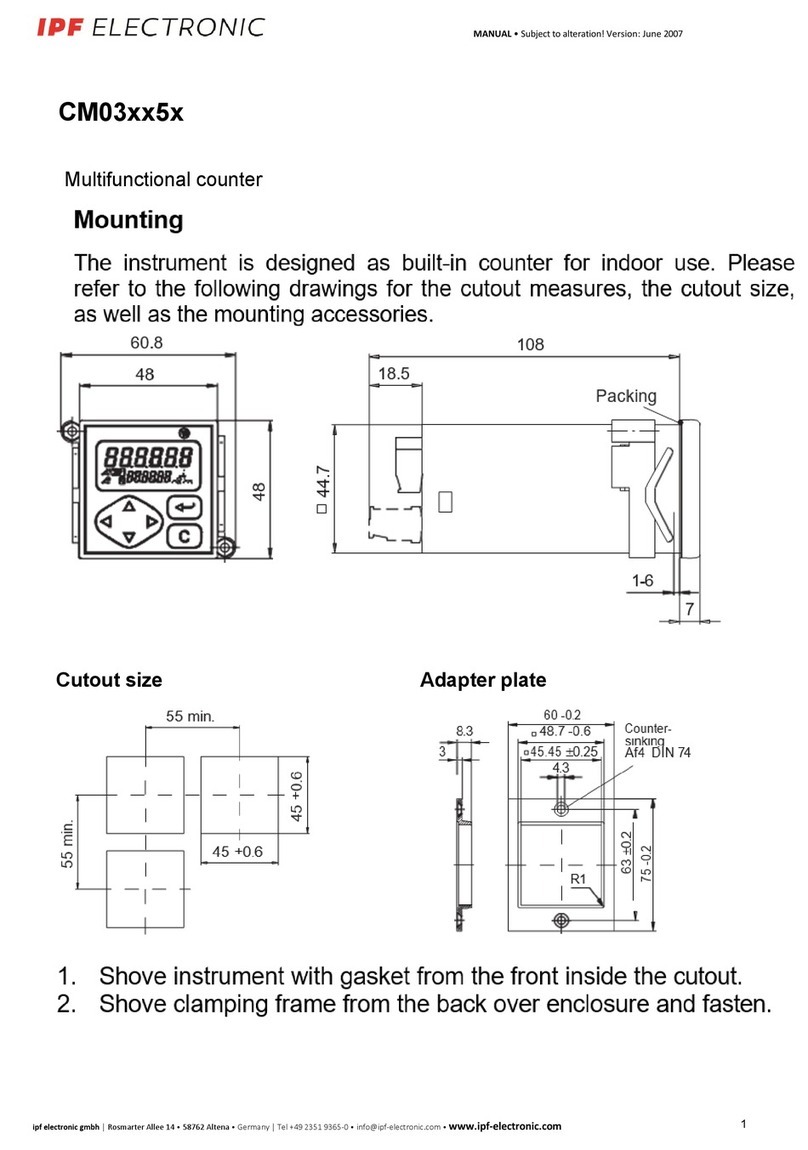 ipf electronic CM03 5 Series manual