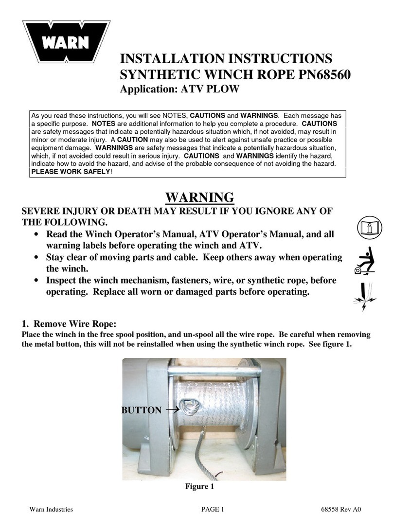 Warn PN68560 installation instructions