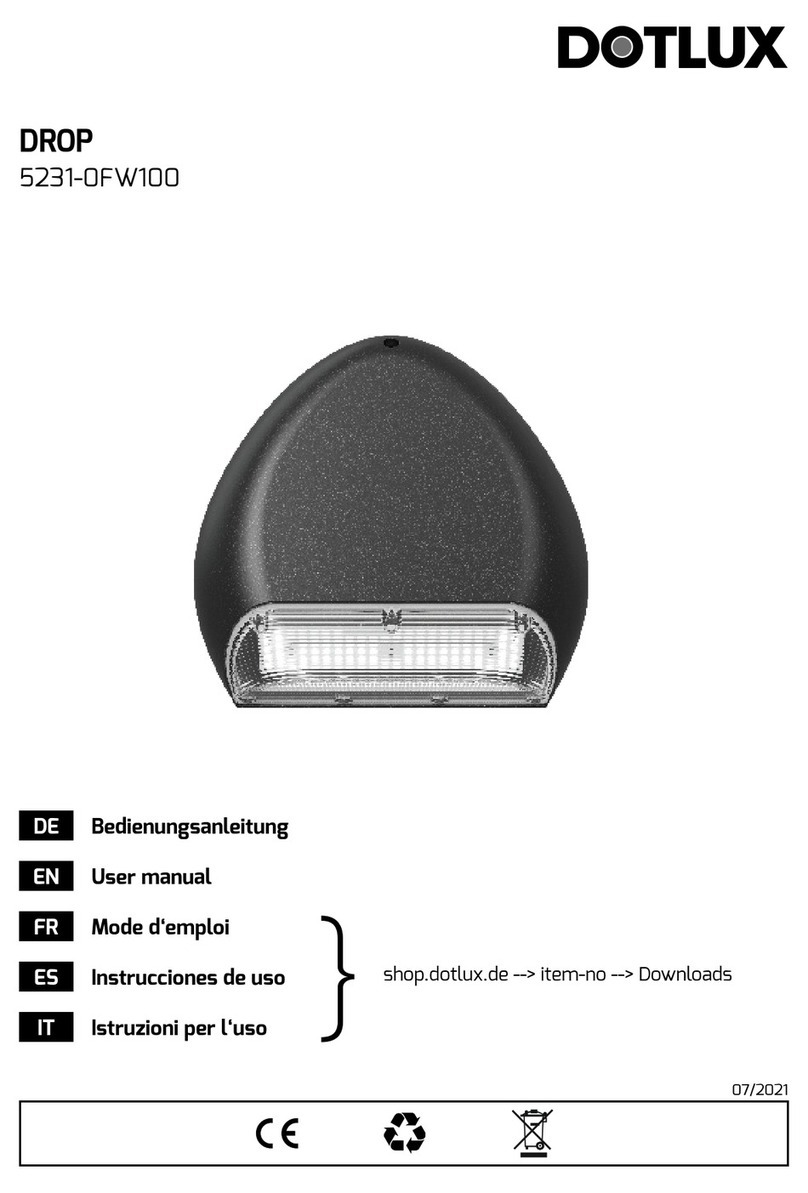 DOTLUX DROP 5231-0FW100 installation instructions