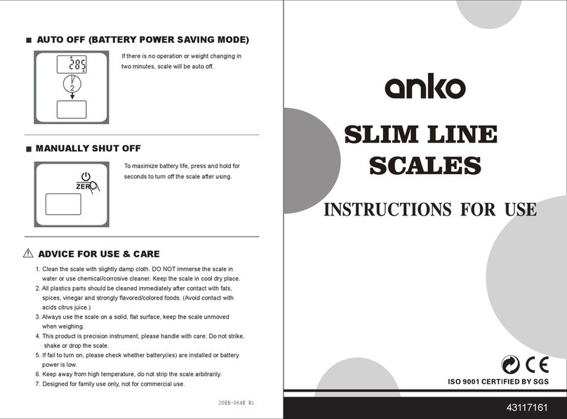KMART anko SLIM LINE Instructions for use