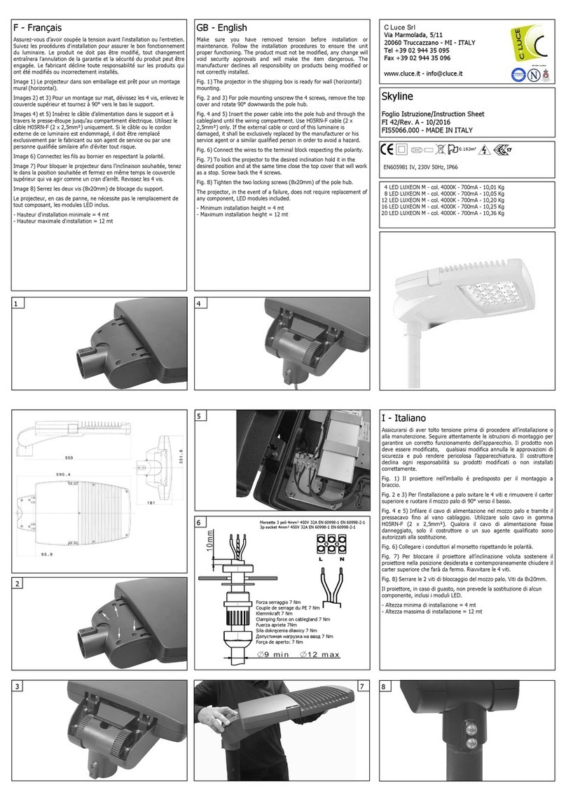 C Luce LUXEON M User manual