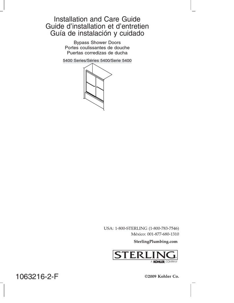 Kohler STERLING 5400 Series Assembly instructions