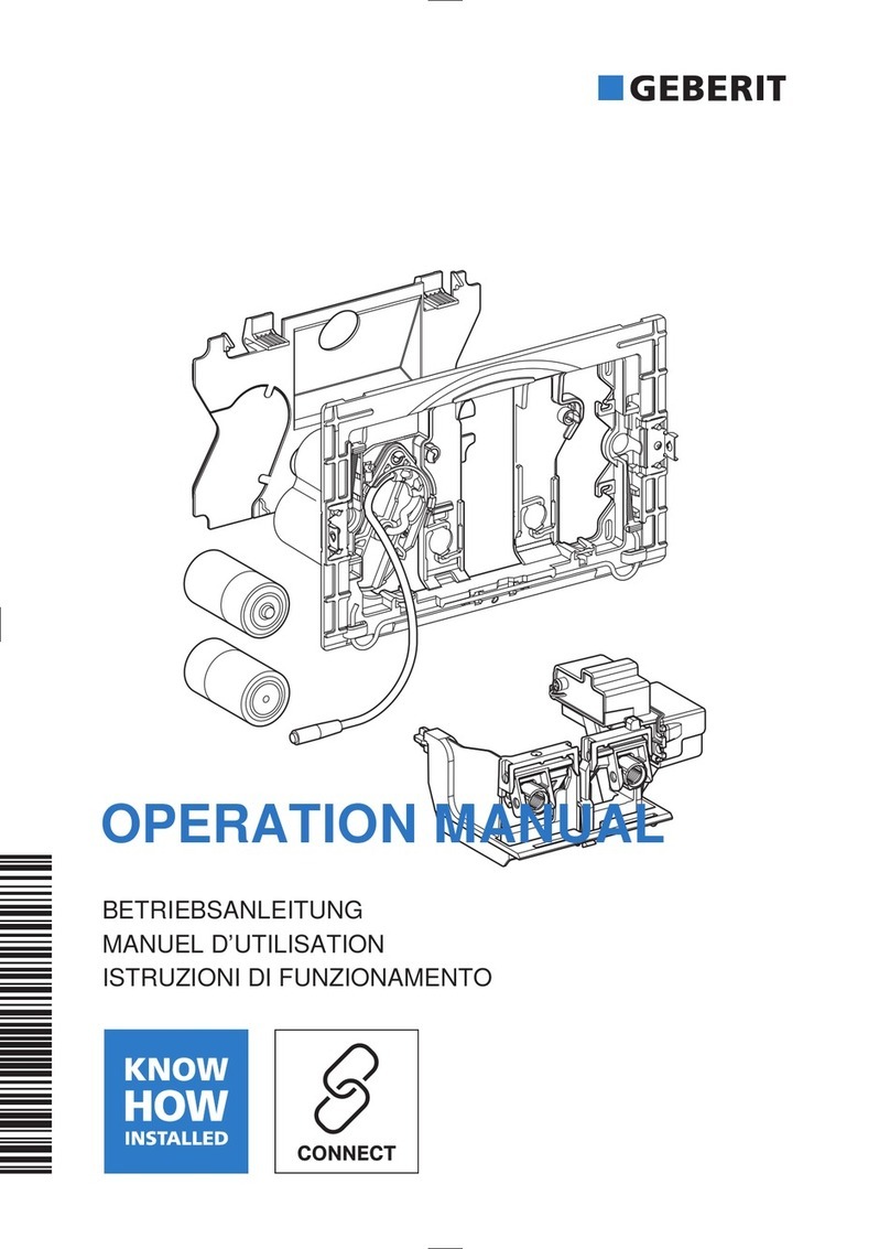 Geberit DGWC-03-C Operation manual