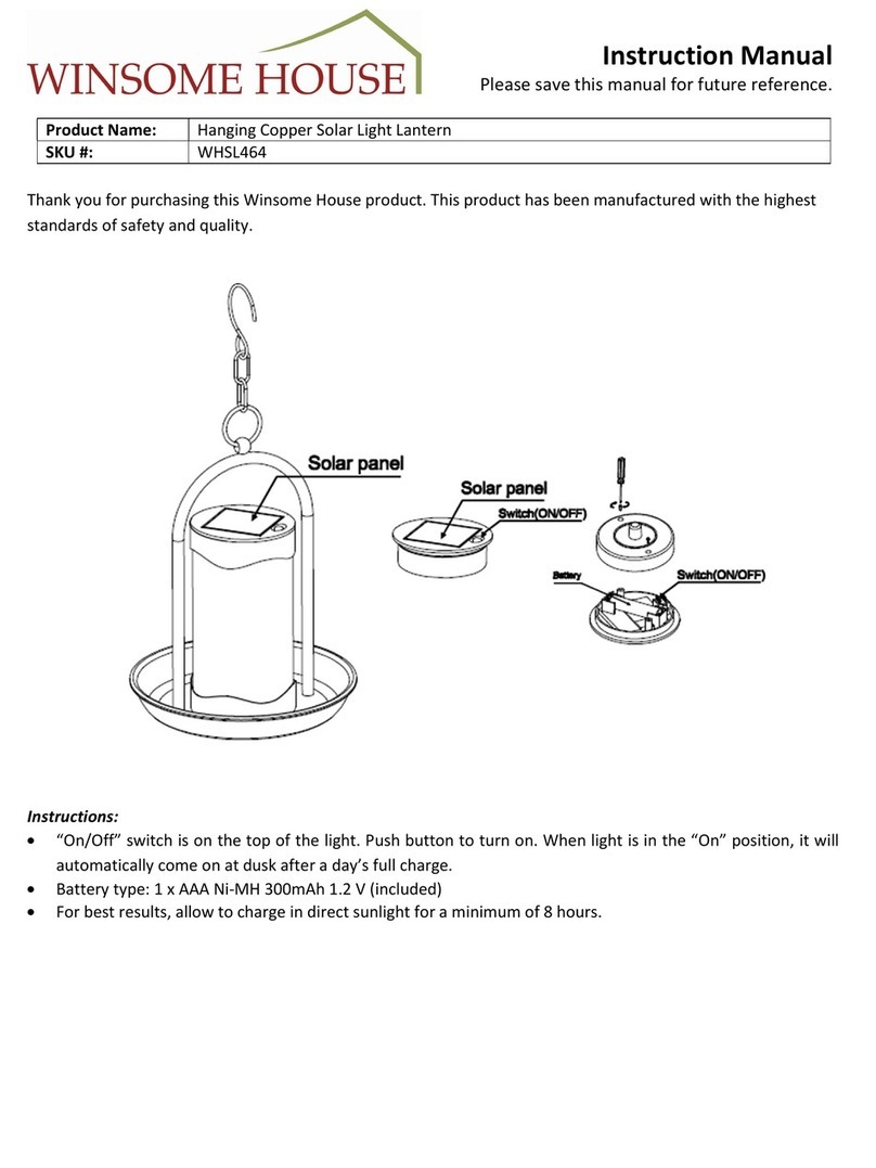 Winsome house WHSL464 instruction manual