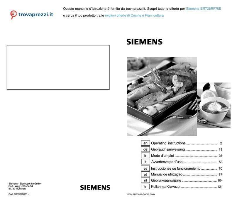 Siemens ER726RF70E User manual