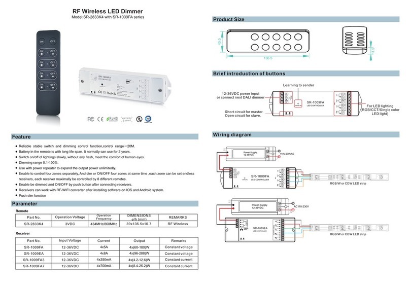 Arlight SR-1009FA Series quick start guide